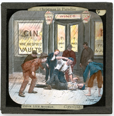 [4. Fighting, tearing, ans blaspheming, they continue the fight until one is struck senseless]