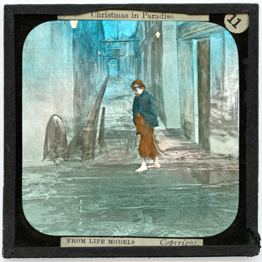 [11. Paddling through the water with his bare feet the little fellow entered]