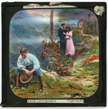 [3.  By] a brook that always [mur]mured love's sweet so[ng]