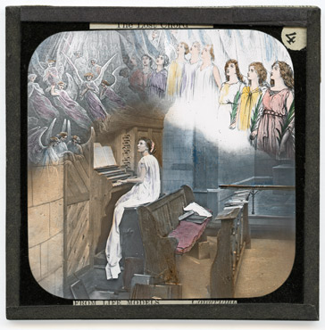 It flooded the crimson twilight like the clase of an angel psalm