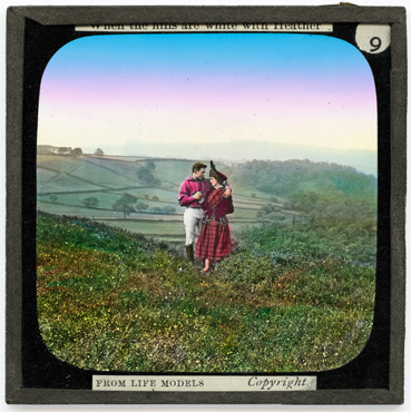 9.  When the hills are white with heather