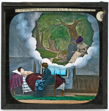 8. With him who had loved and lost her