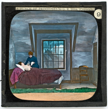 9. The work-girl lies at rest