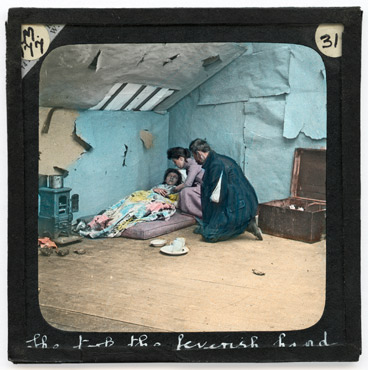 [31. She knelt down and took one of the feverish hands in hers]