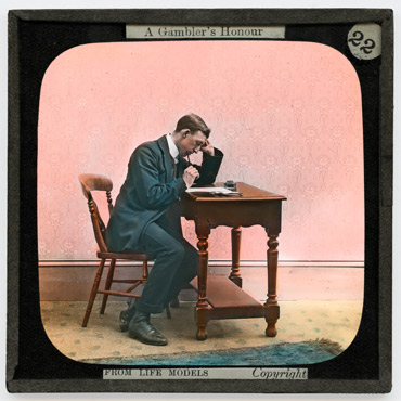 22. The bitter tears of remorse had fallen on the paper as he wrote
