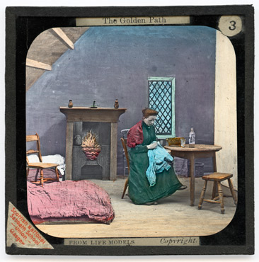 3. She could not keep up during the day without her glass[, she thought]