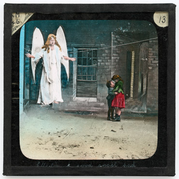 13. (Effect) A good angel had [been sent from heaven to guard them]