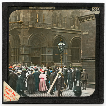30. A big crowd gathered
