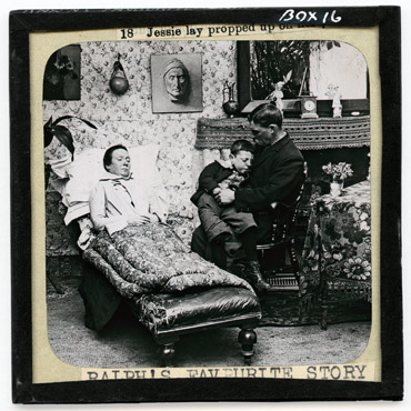 18. Jessie lay propped up on [her pillows]