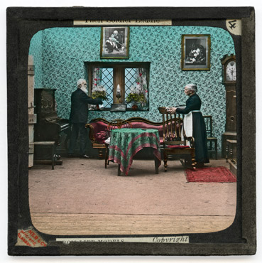 4. The old couple were busy [with their daily tasks]