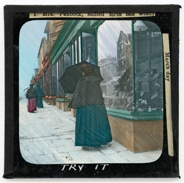 1. Mrs Peacock, sallied forth one windy March day